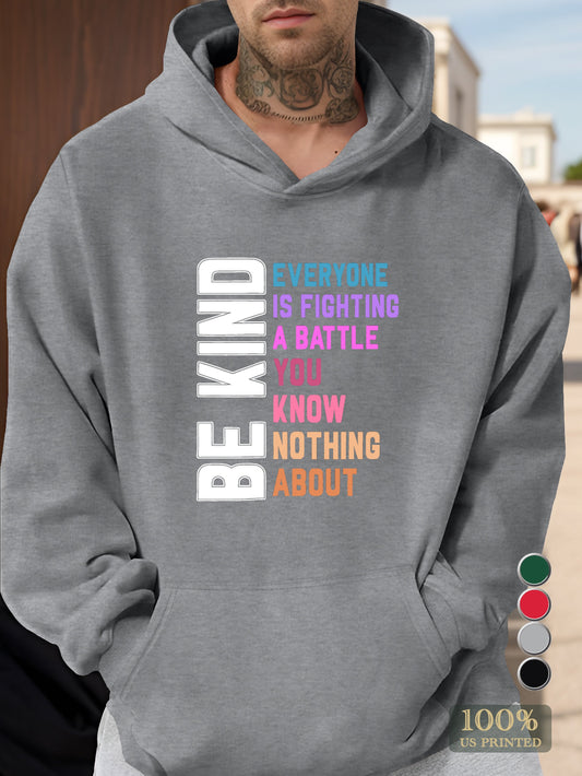 BE KIND Men's hooded sweatshirt