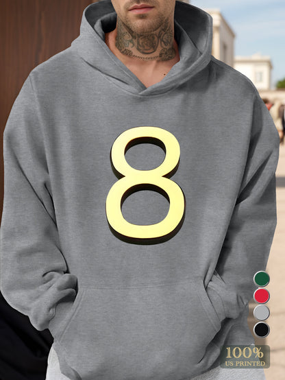 Number Men's hooded sweatshirt