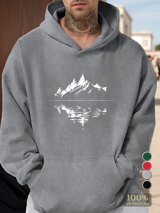 Nature Meets Sound Design Men's hooded sweatshirt