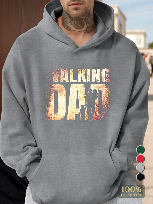 Father s Day Walking Dad Men's hooded sweatshirt