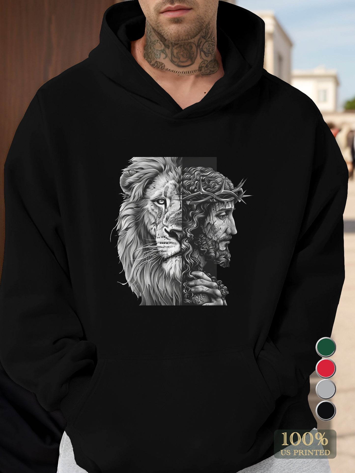 graphic Men's hooded sweatshirt