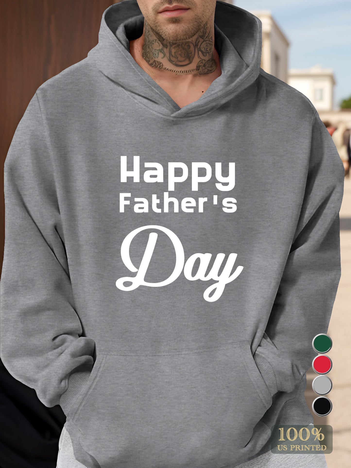 Happy Father s Day Men's hooded sweatshirt