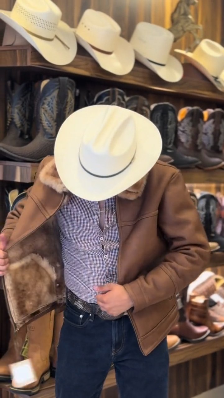 Men's premium cashmere cowboy jacket