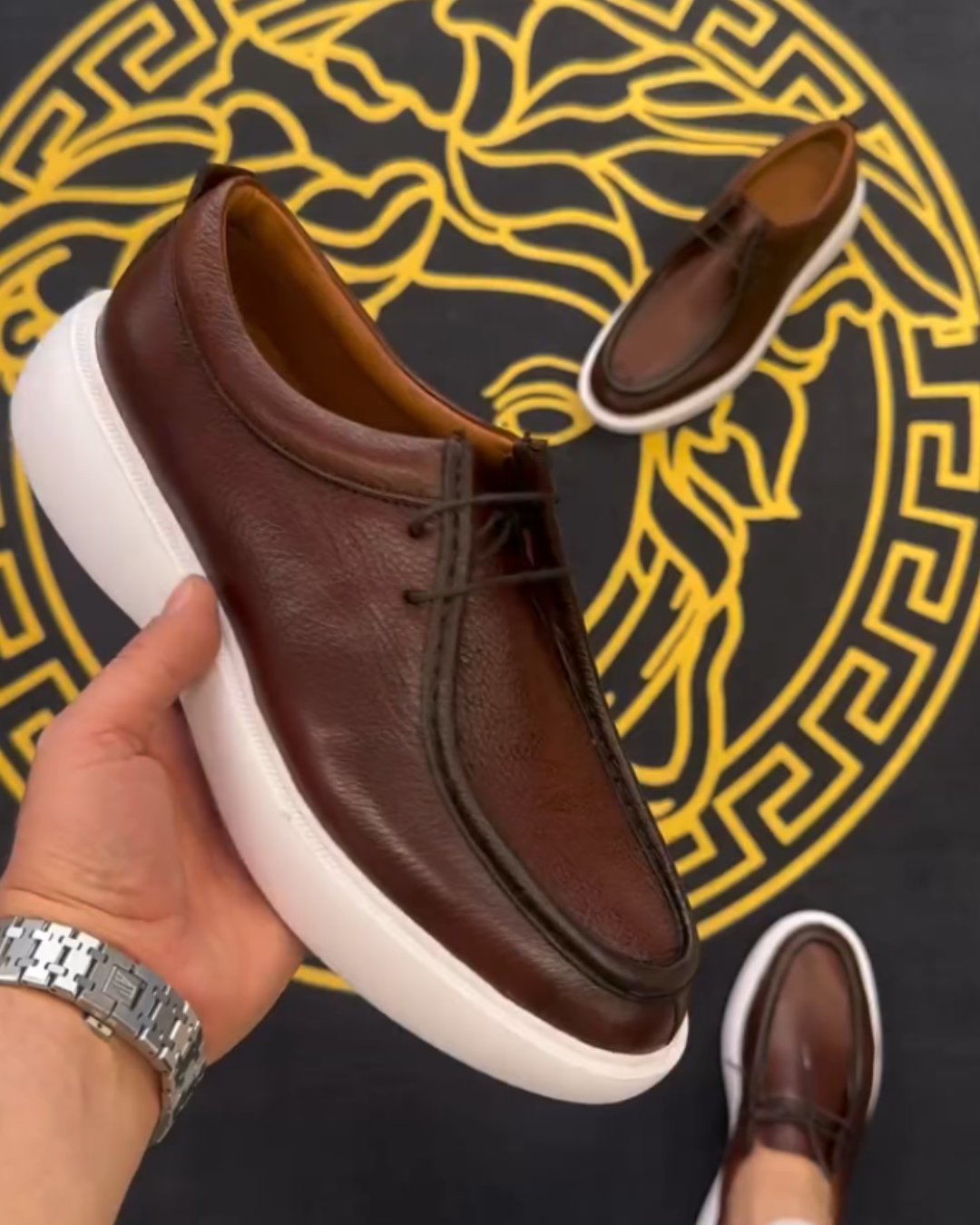 Men's handmade leather shoes